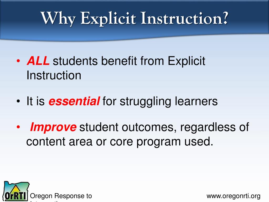 PPT Explicit Instruction Effective and Efficient Teaching PowerPoint