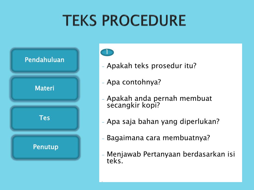 Power Point Teks Prosedur