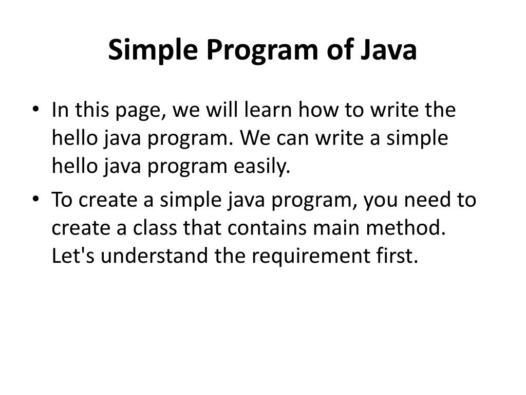 PPT Java program PowerPoint Presentation, free download ID1551567