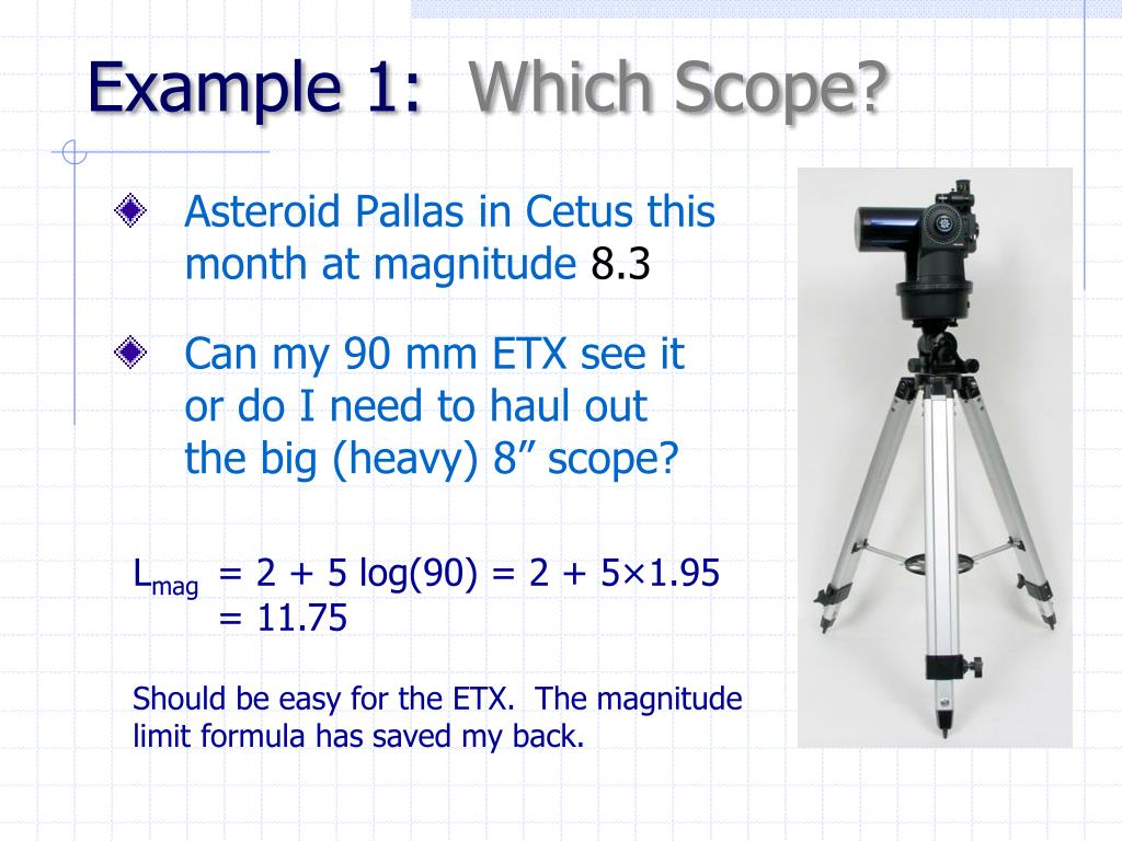 PPT Telescope Equations PowerPoint Presentation, free download ID1553225