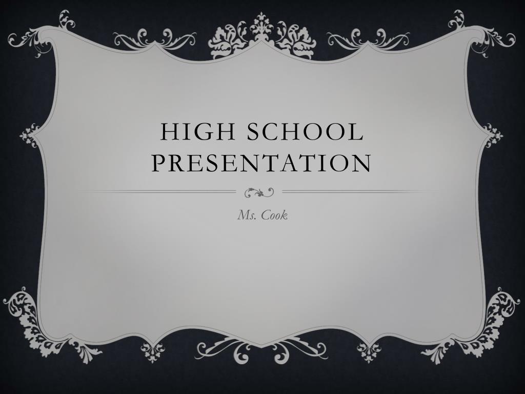 PPT High School Presentation PowerPoint Presentation, free download
