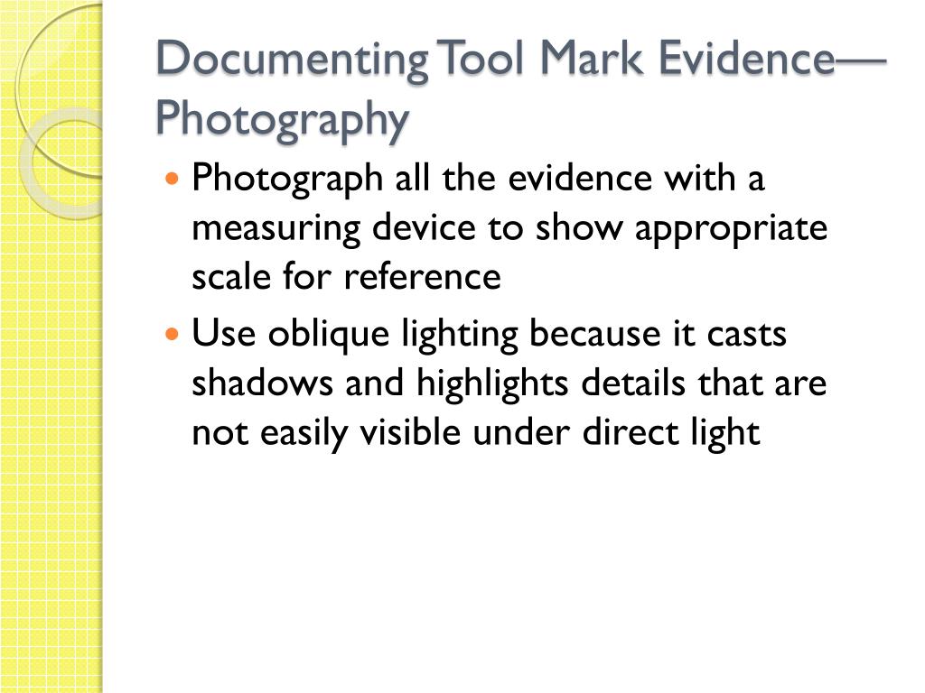 PPT TOOL MARK IDENTIFICATION PowerPoint Presentation, free download