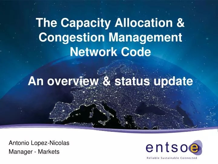 PPT The Capacity Allocation & Congestion Management