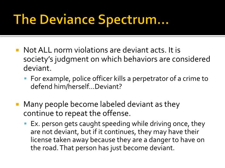 🎉 Deviant acts that are not criminal examples. Crime as a deviant. 2019