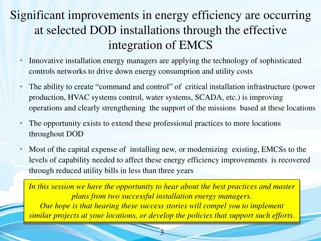 PPT The Value of DOD Installation Energy Management Control Systems