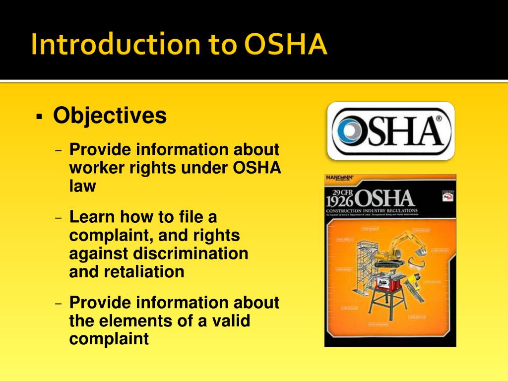 PPT Introduction to osha PowerPoint Presentation, free download ID