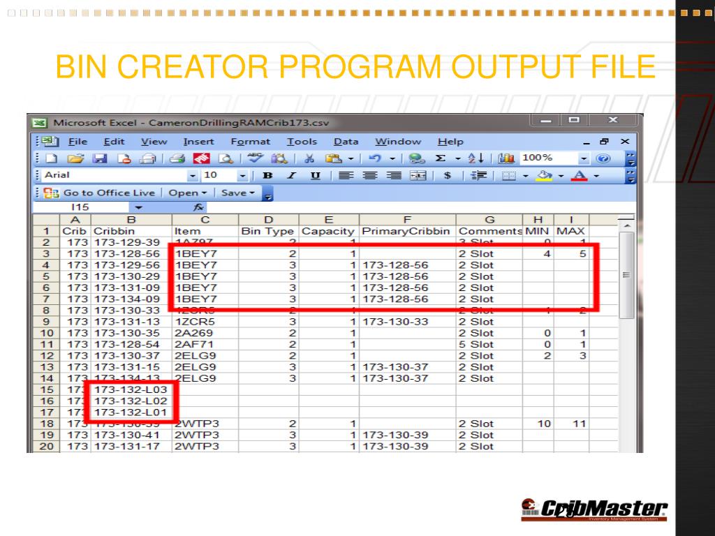 PPT CribMaster™ ProStock 560 PowerPoint Presentation, free download