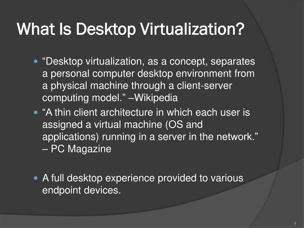 PPT The desktop of the future virtual desktop PowerPoint