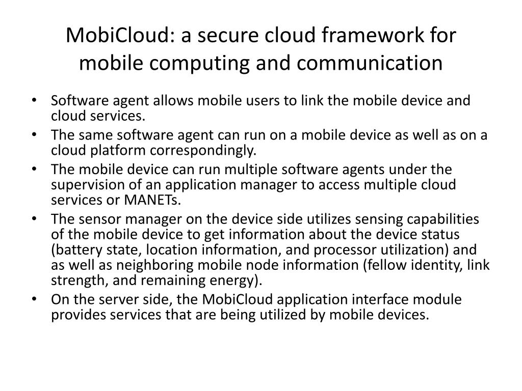 PPT secure mobile cloud PowerPoint Presentation, free download ID
