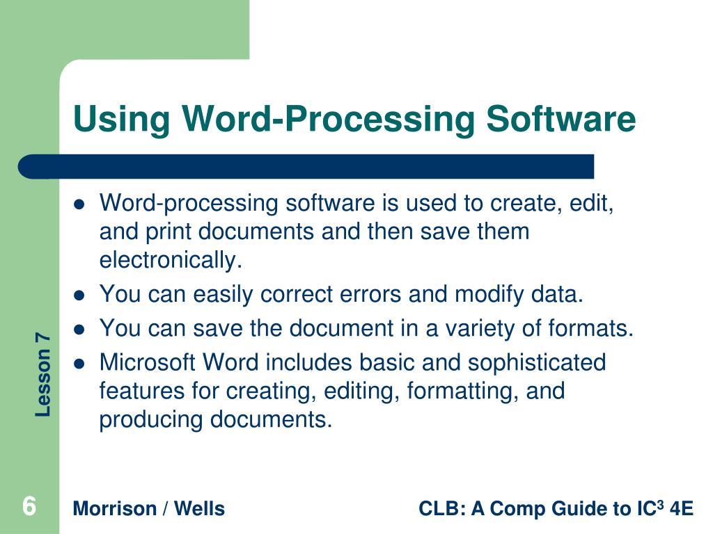 PPT Lesson 7 Software Fundamentals PowerPoint Presentation, free