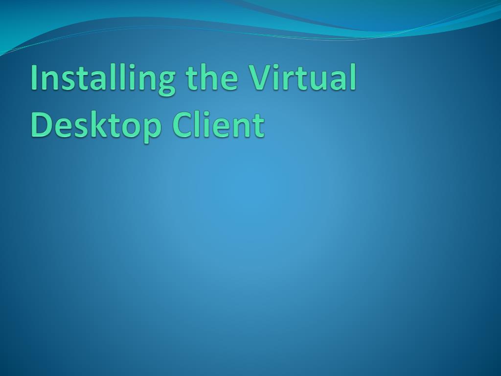 PPT Virtual Desktop PowerPoint Presentation, free download ID1574772