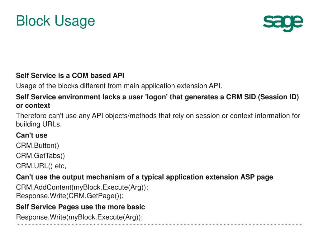 PPT Sage CRM Developers Course PowerPoint Presentation, free download