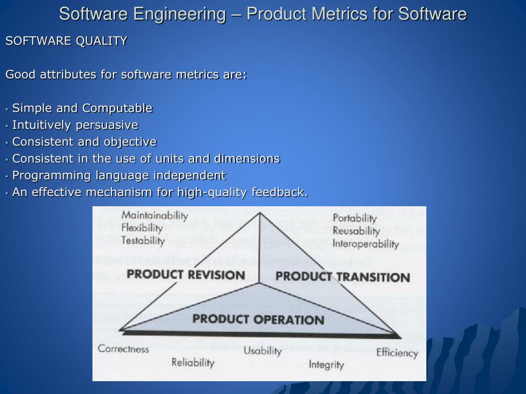 PPT Software Engineering Product Metrics for Software PowerPoint