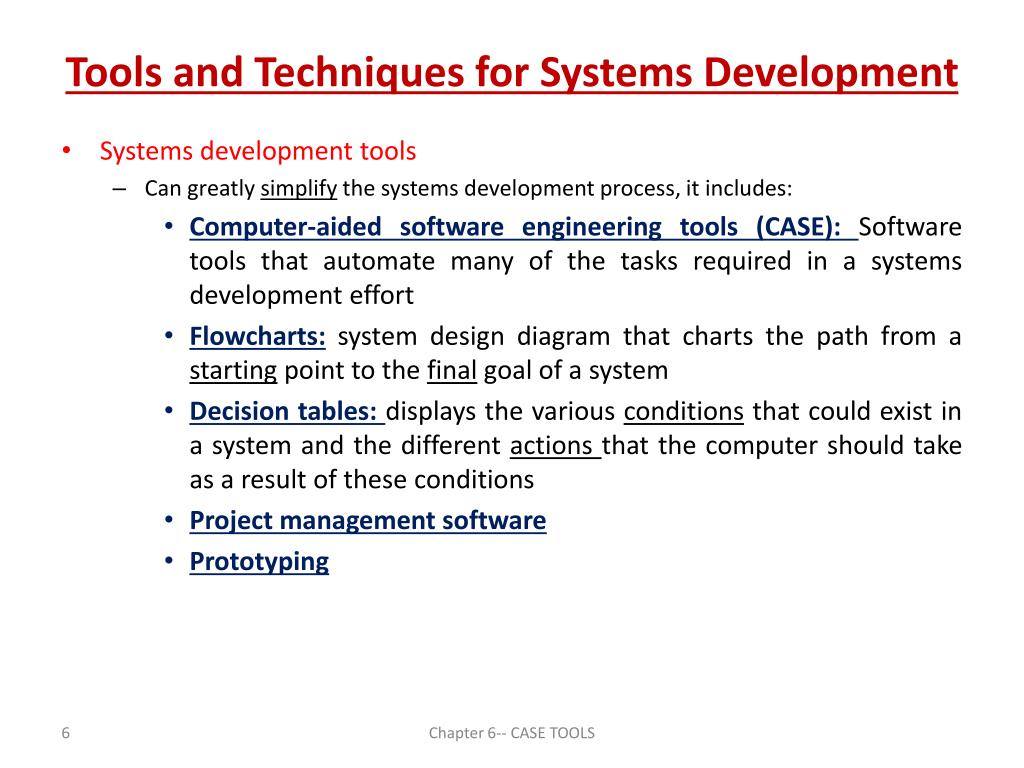 PPT Chapter 6 CASE Tools PowerPoint Presentation, free download ID