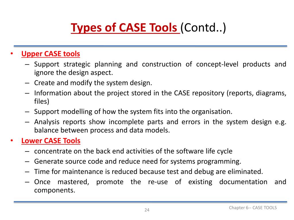 PPT Chapter 6 CASE Tools PowerPoint Presentation, free download ID