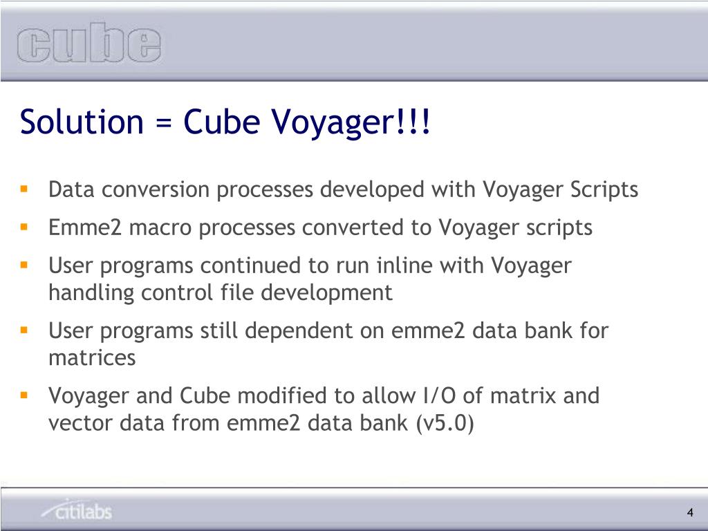 PPT Conversion from emme2 to Cube Voyager in Albuquerque, NM Vamsee