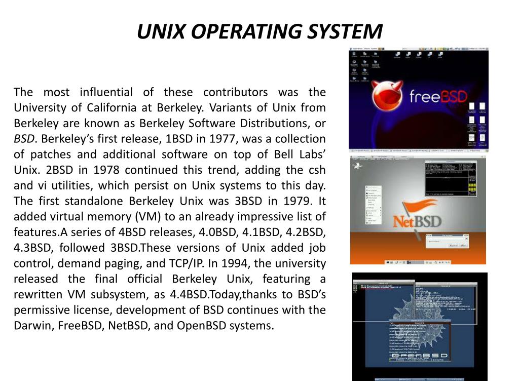 PPT UNIX OPERATING SYSTEM PowerPoint Presentation, free download ID