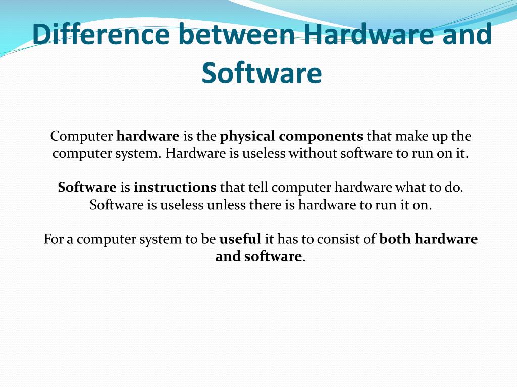 Whats The Difference Between Hardware And Software Freeware Base