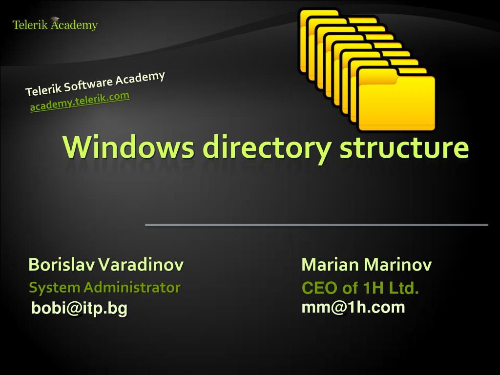 PPT Windows directory structure PowerPoint Presentation, free
