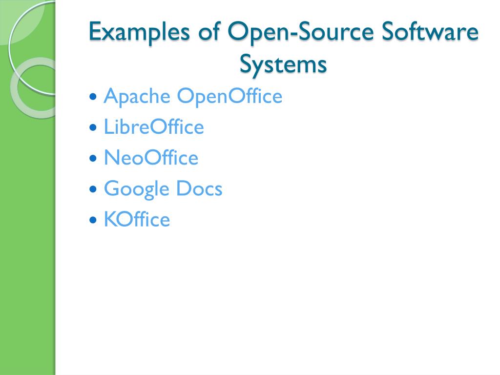 PPT OpenSource Software PowerPoint Presentation, free download ID1579000