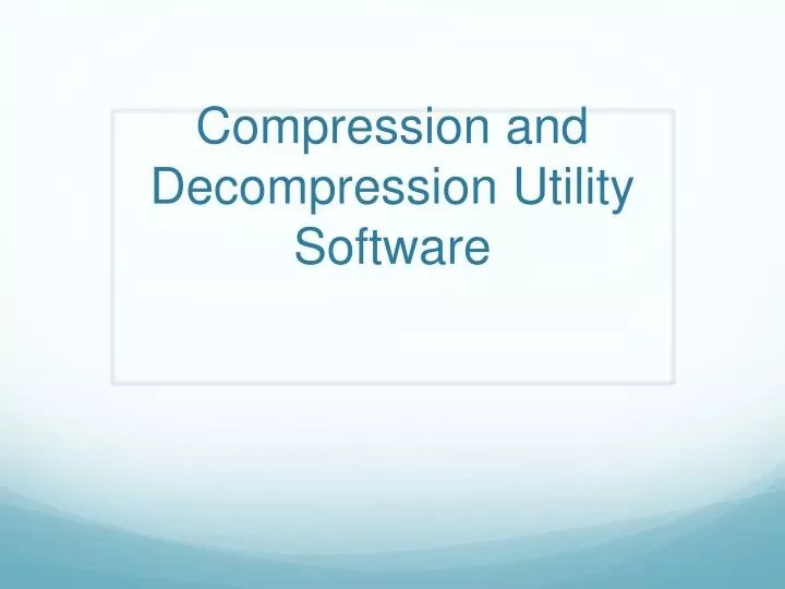 PPT Compression and Utility Software PowerPoint