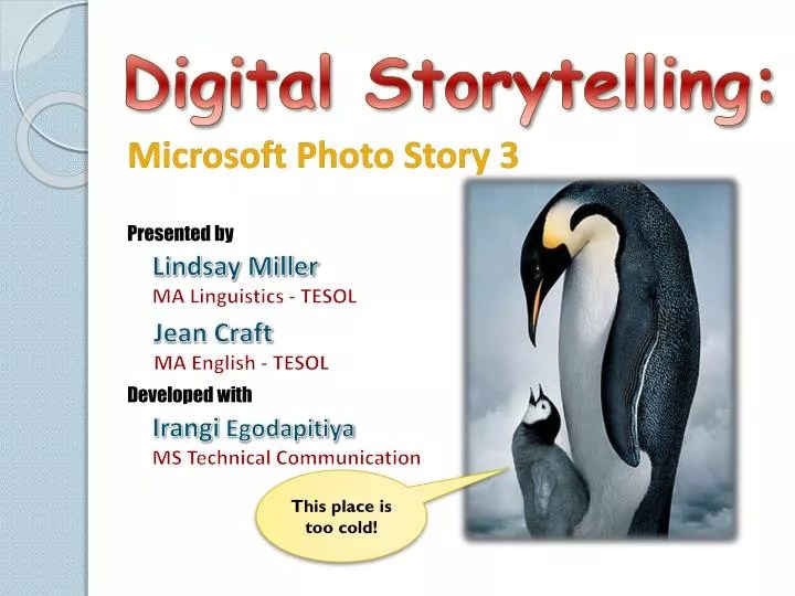 PPT Digital Storytelling PowerPoint Presentation, free download
