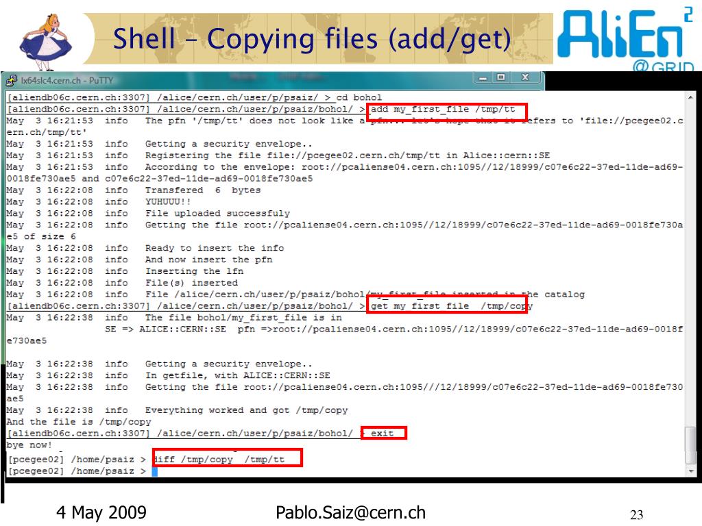 PPT AliEn Tutorial PowerPoint Presentation, free download ID1579851