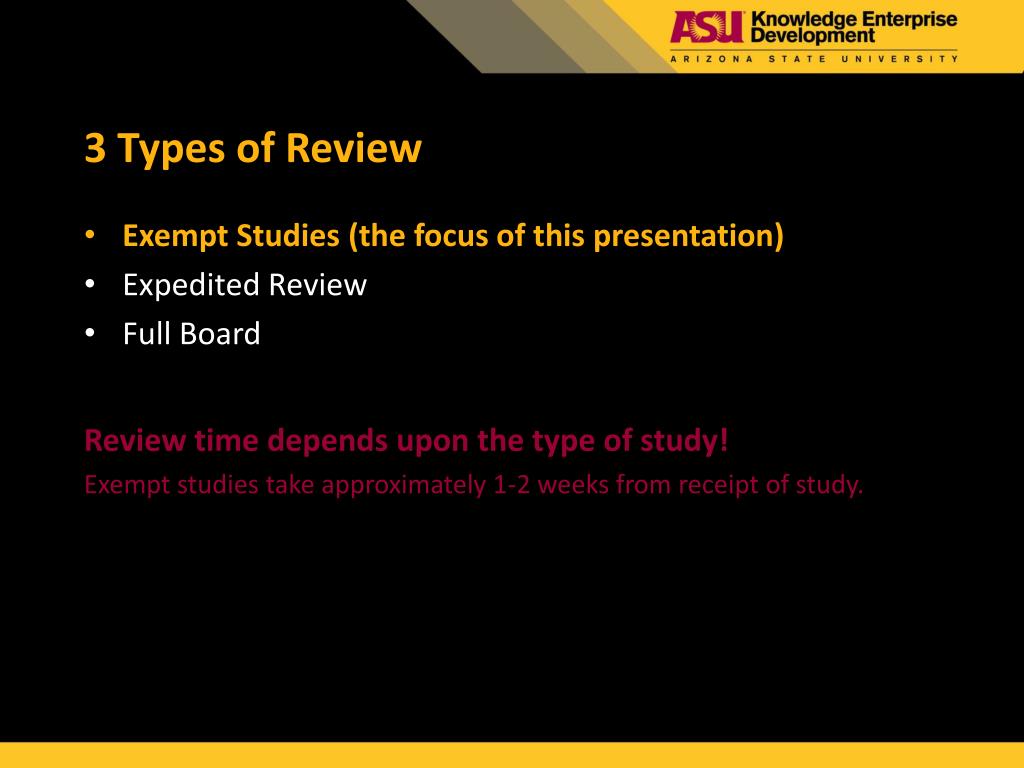 PPT Conducting Exempt Research PowerPoint Presentation, free download