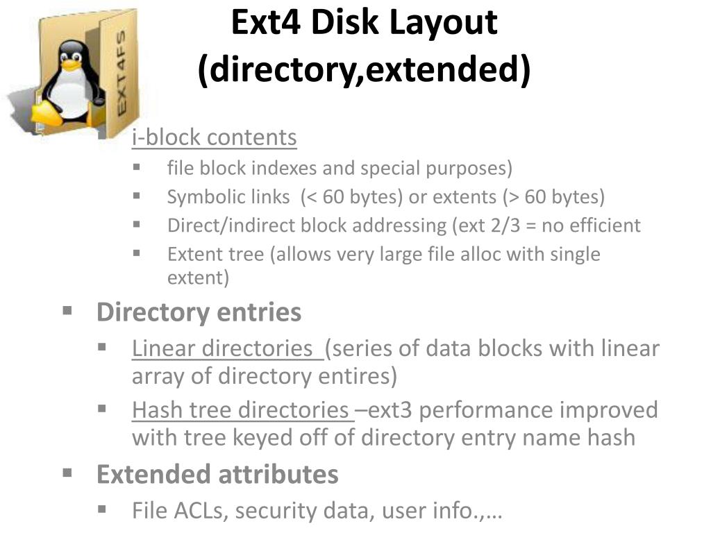 PPT Ext4 Linux Filesystem PowerPoint Presentation, free download