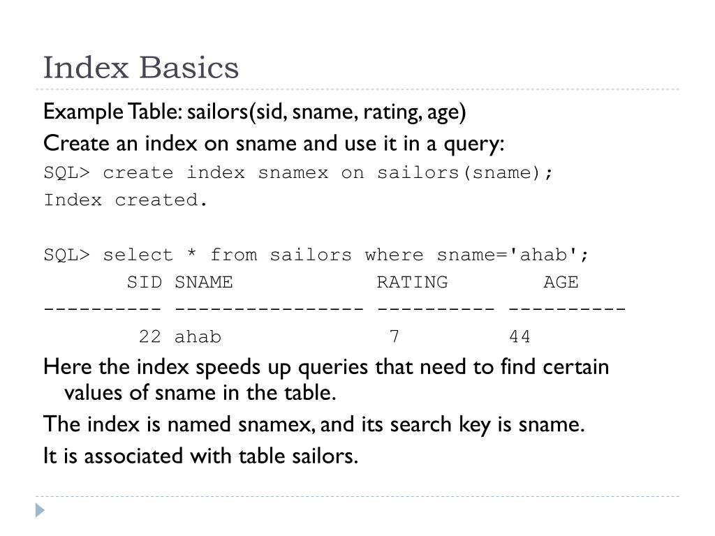 PPT RAID in Practice, Overview of Indexing PowerPoint Presentation