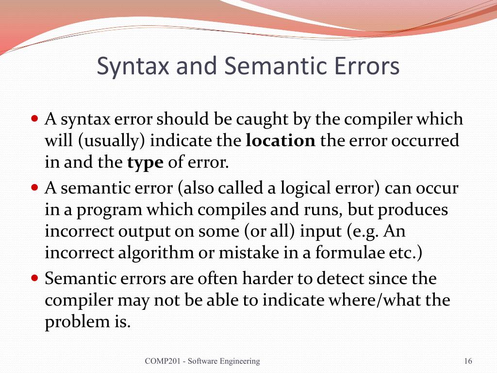 Difference Between Semantic Error And Syntax Error Tech4nep Gambaran