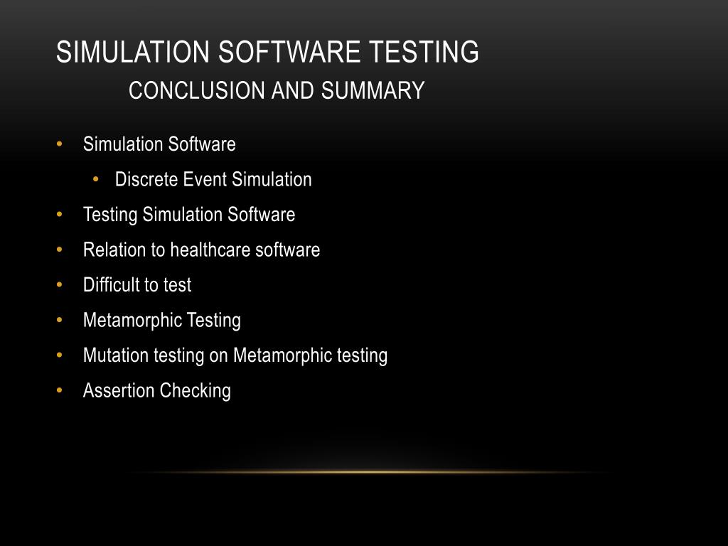 PPT Effective Testing of Healthcare Simulation Software PowerPoint