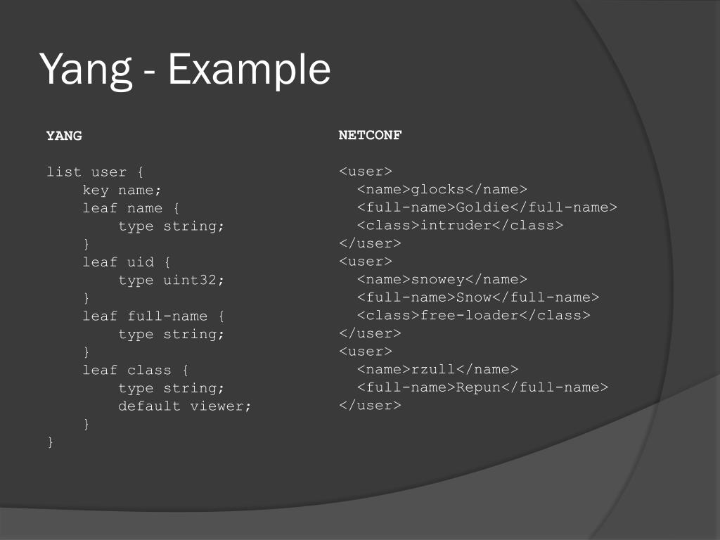 PPT Yang & Netconf PowerPoint Presentation, free download ID1583755