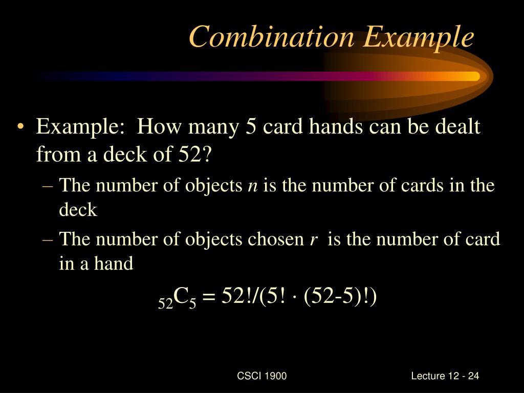 PPT Lecture 12 Permutations and Combinations PowerPoint Presentation