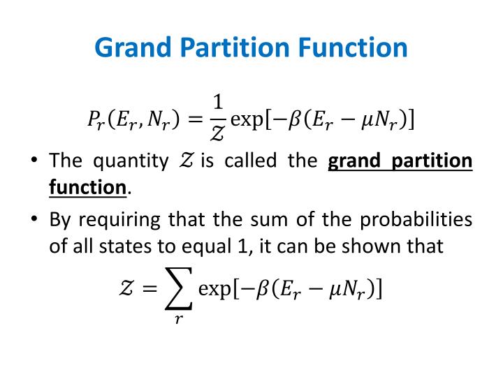 PPT Lecture 11 The Grand Canonical Ensemble PowerPoint Presentation ID1587526