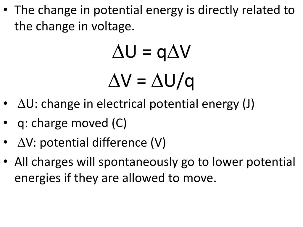 PPT Ch. 20 Electric Potential and Electric Potential Energy