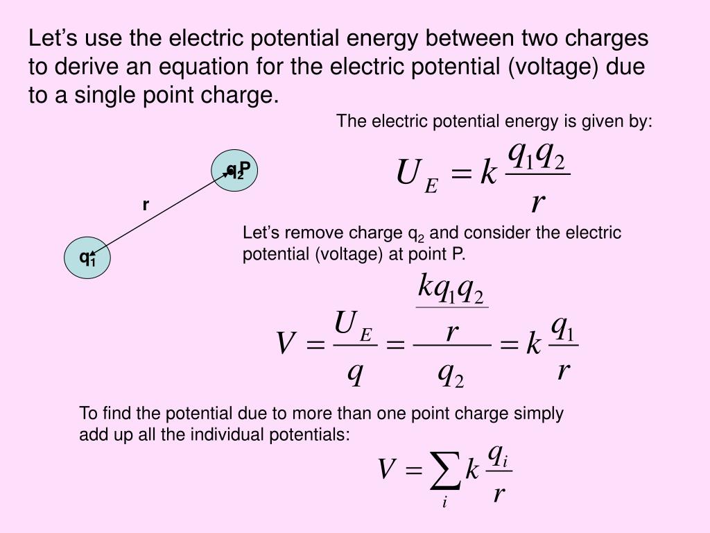 PPT Electric Potential, Energy, and Capacitance PowerPoint
