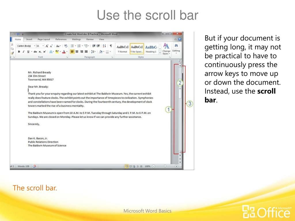 PPT Microsoft ® Word 2010 Basics PowerPoint Presentation, free