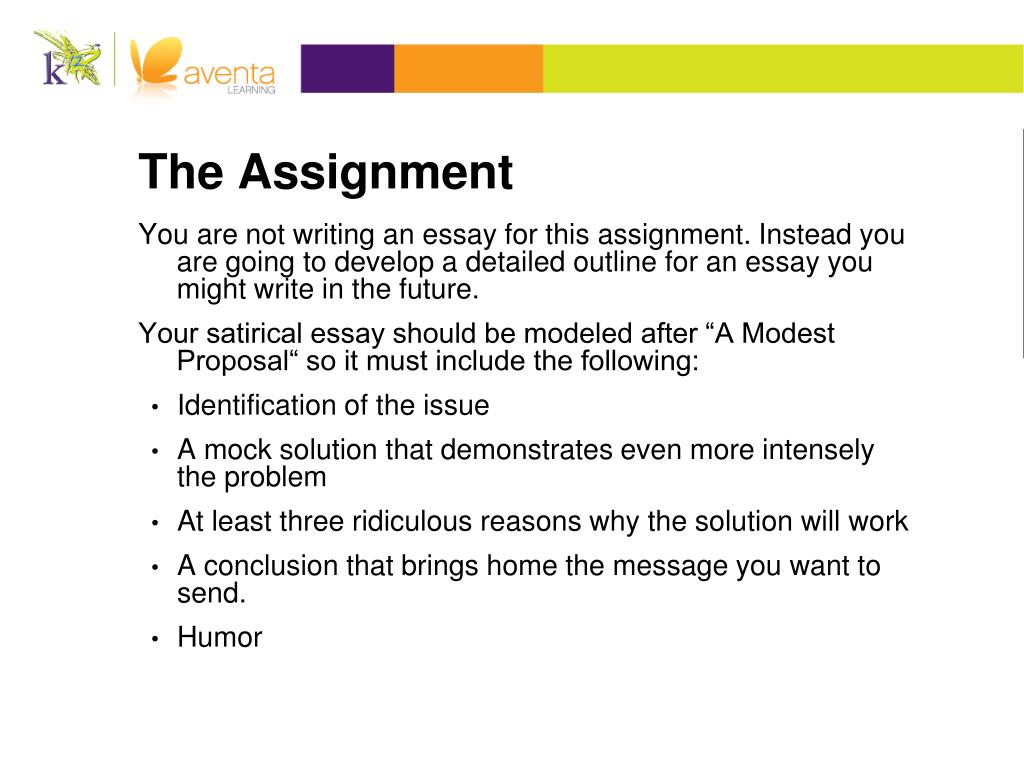 PPT Outlining a Satirical Argument PowerPoint Presentation, free