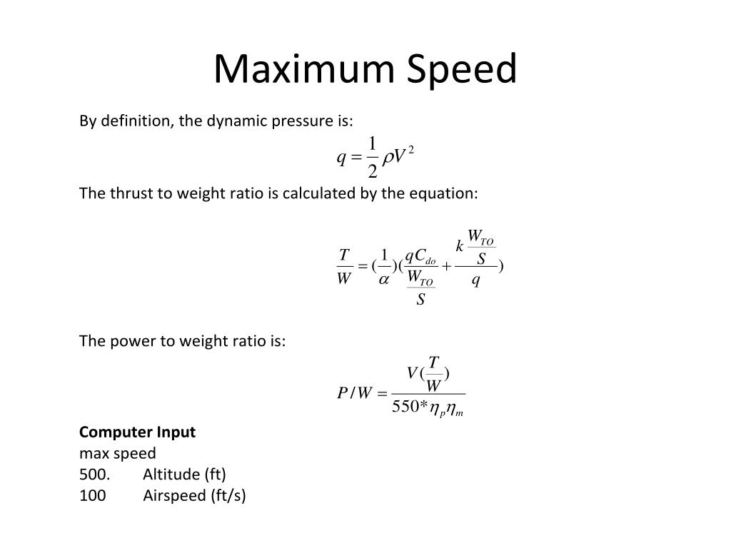 PPT Electric Propeller Driven RC Aircraft Constraint Analysis/Weight