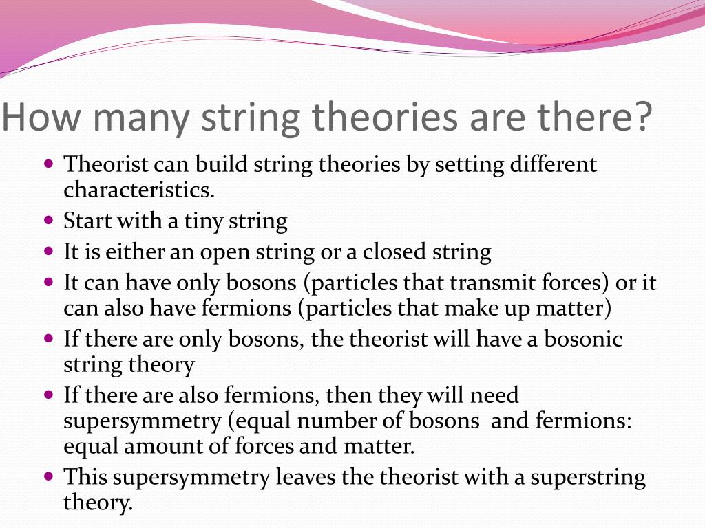 PPT String Theory PowerPoint Presentation, free download ID1597290