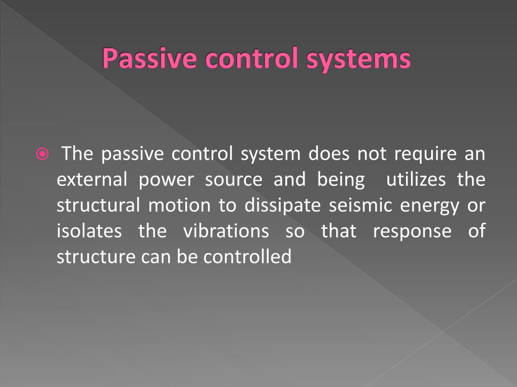PPT A SEMINAR ON STRUCTURE CONTROL SYSTEMS PowerPoint Presentation