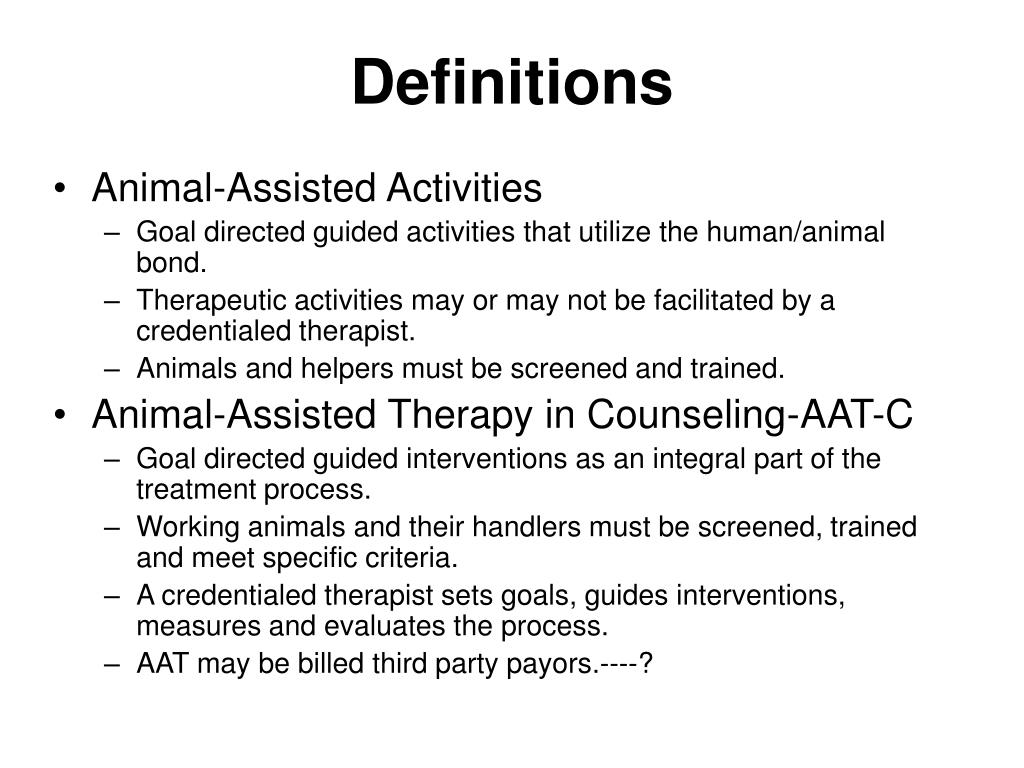 PPT Animal Assisted Therapy PowerPoint Presentation, free download
