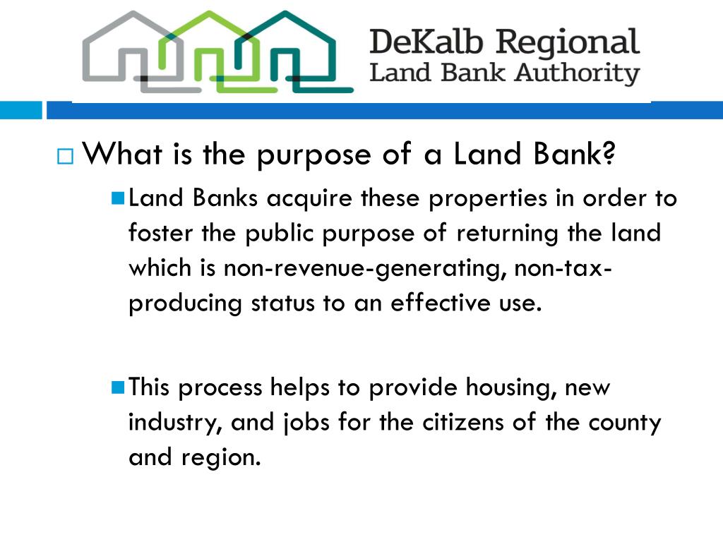 PPT Land Banks 101 PowerPoint Presentation, free download ID1599883
