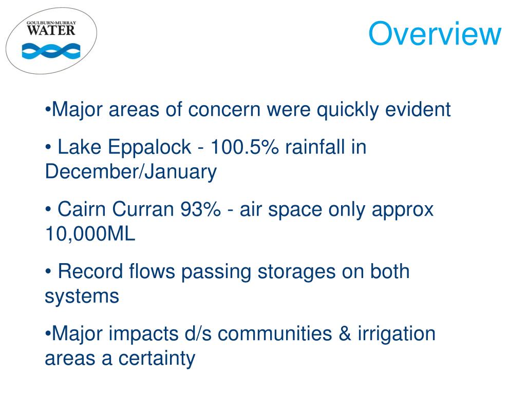 PPT Flood Management and Recovery 2011 Loddon and Campaspe flood PowerPoint Presentation ID