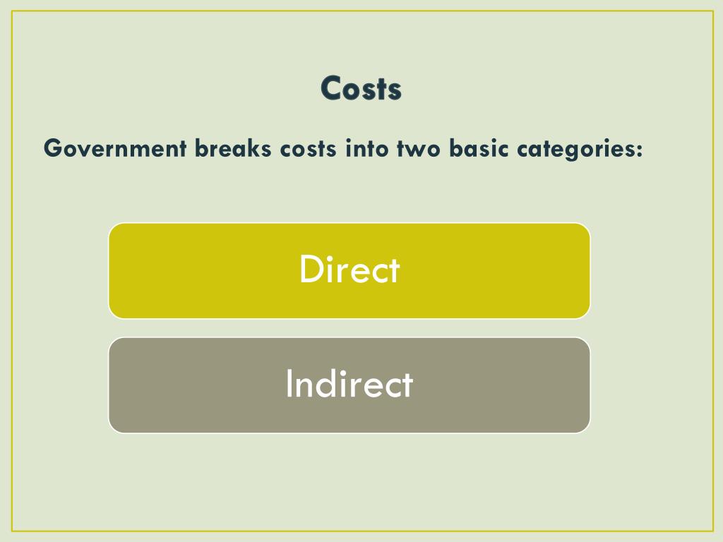 PPT UNDERSTANDING INDIRECT COSTS PowerPoint Presentation, free