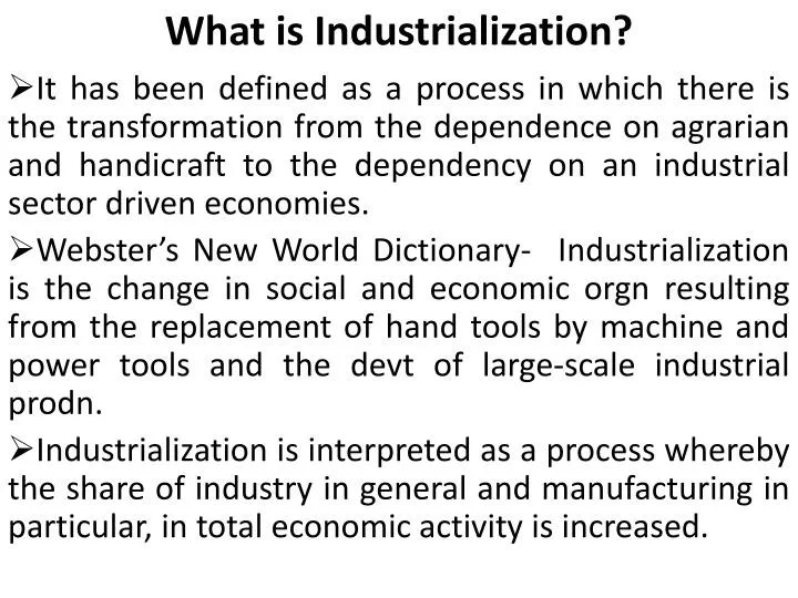 PPT What is Industrialization? PowerPoint Presentation, free download