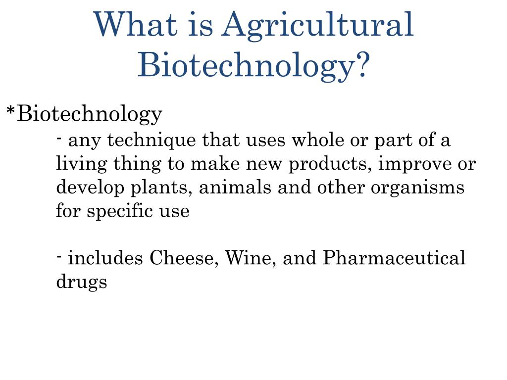 PPT Agricultural Biotechnology PowerPoint Presentation, free download