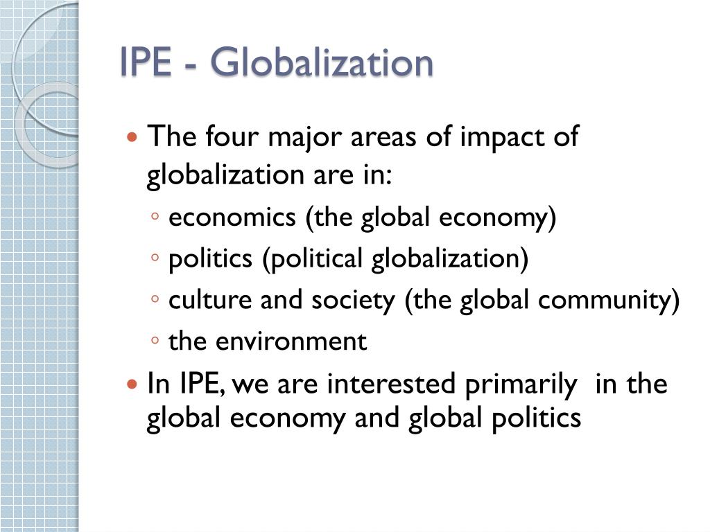 PPT International Political Economy (IPE) PowerPoint Presentation