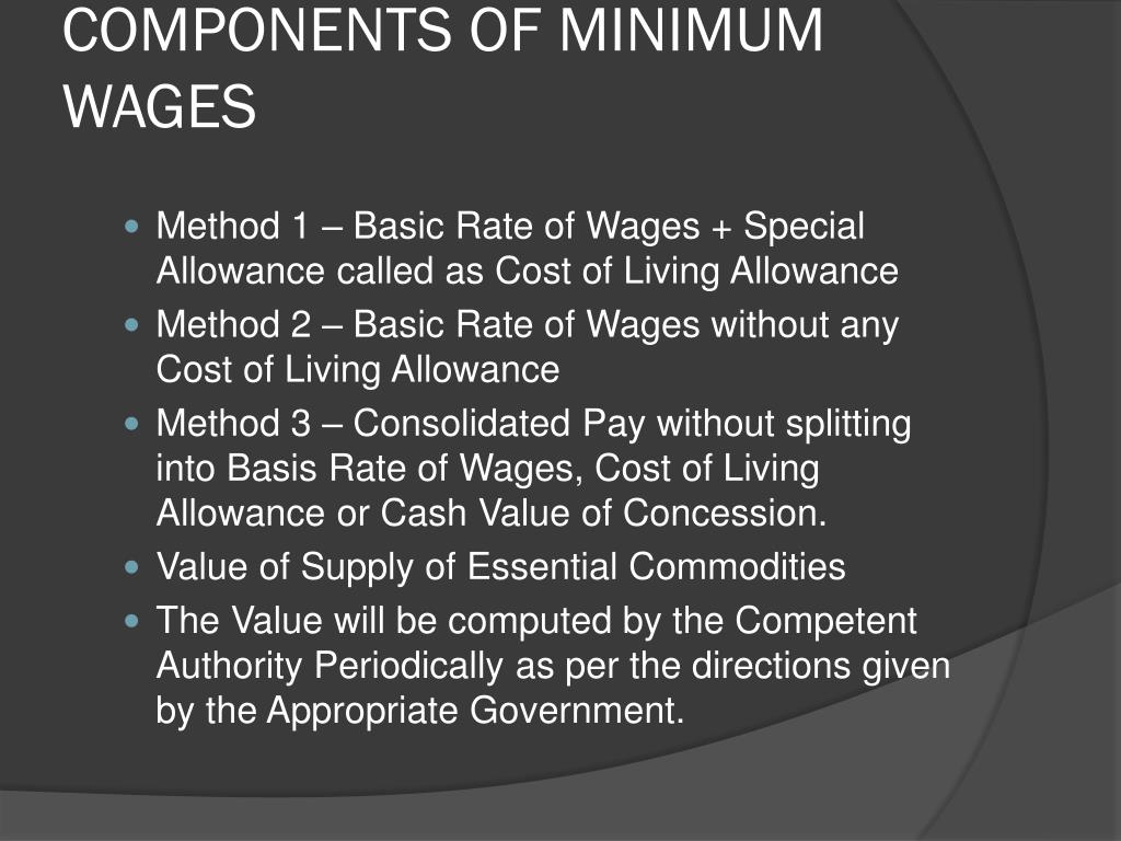 PPT THE MINIMUM WAGES ACT, 1948 PowerPoint Presentation